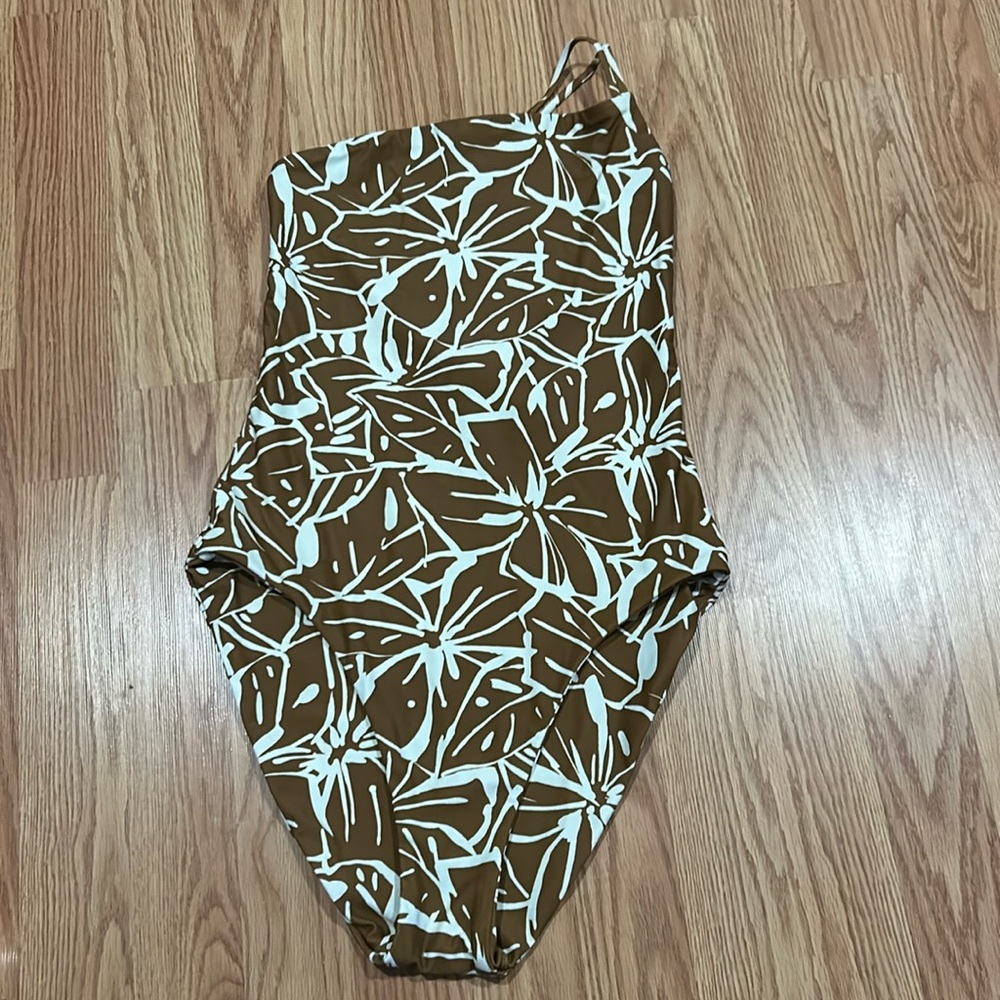 Madewell one shoulder swimsuit